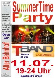 SummerTimeParty, 11.07., 20 Uhr Gemeindehaus Alter Bahnhof NLH